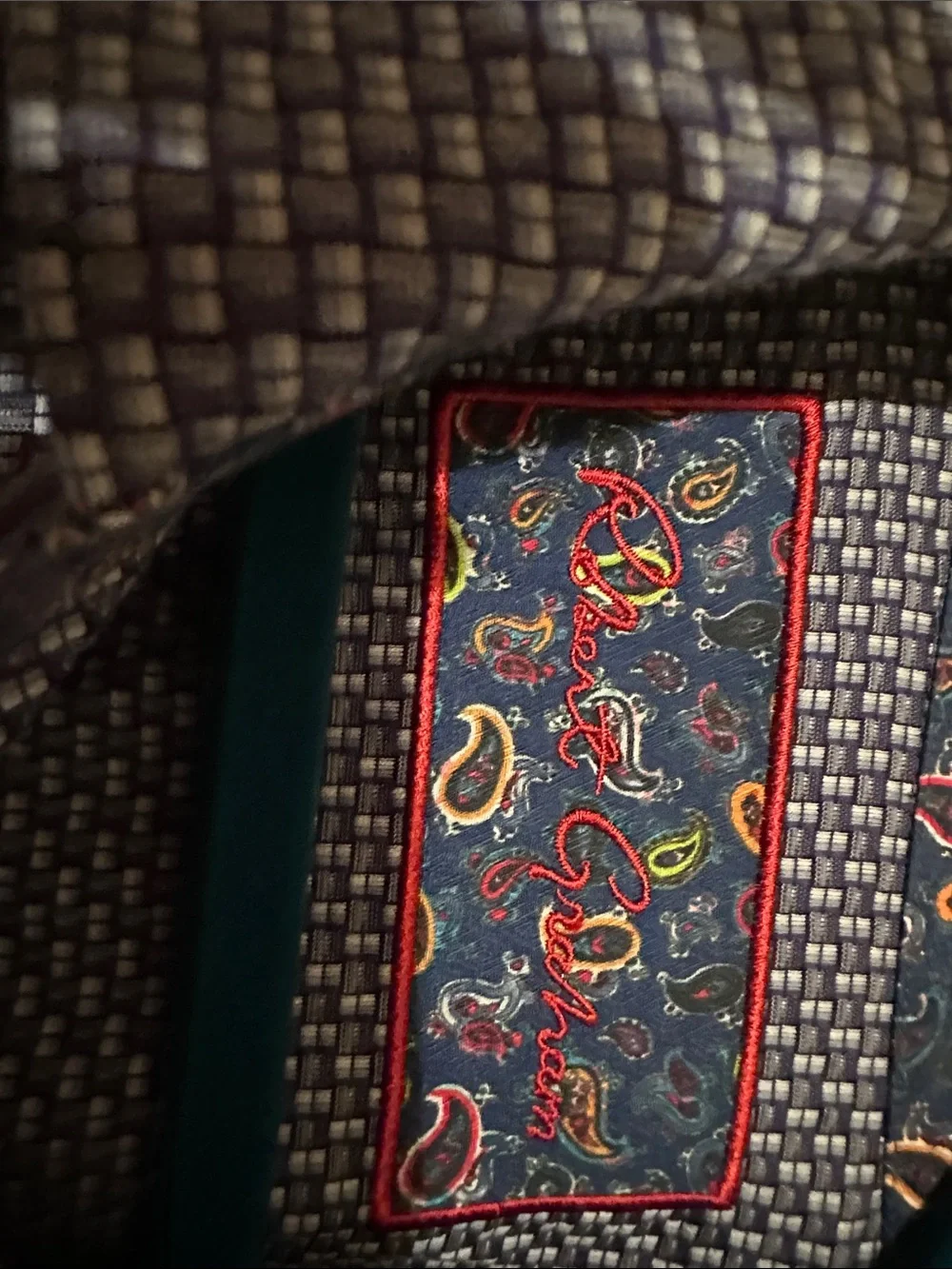 Robert Graham Blue Patterned Button-Down Shirt Jacket
